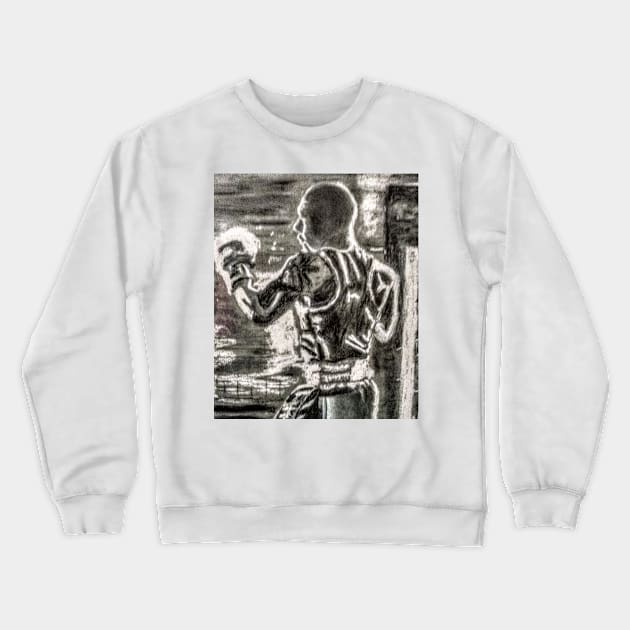 Sparring in black and white Crewneck Sweatshirt by Joni57